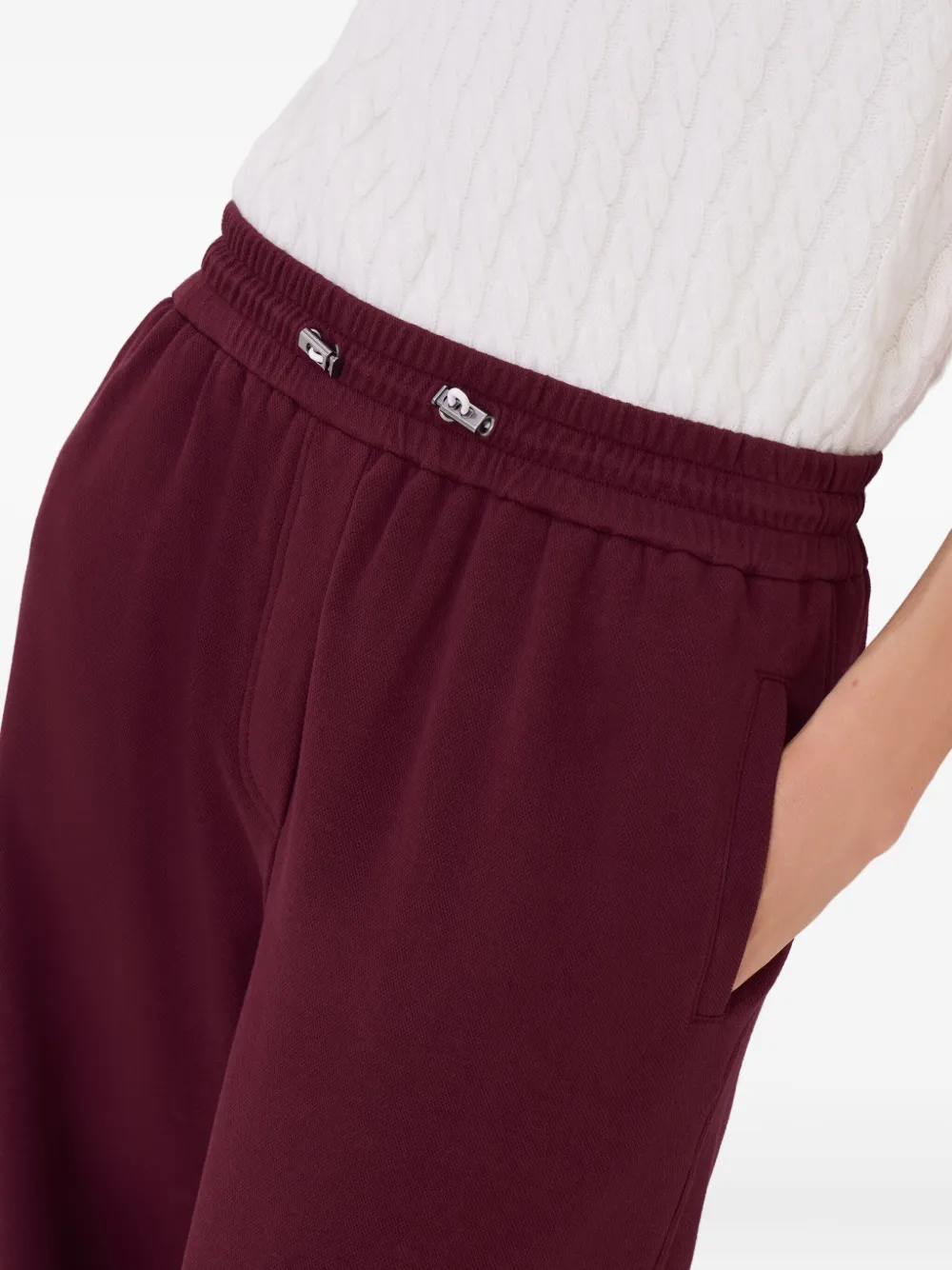Brunello Cucinelli elasticated-waistband sweatpants Rood