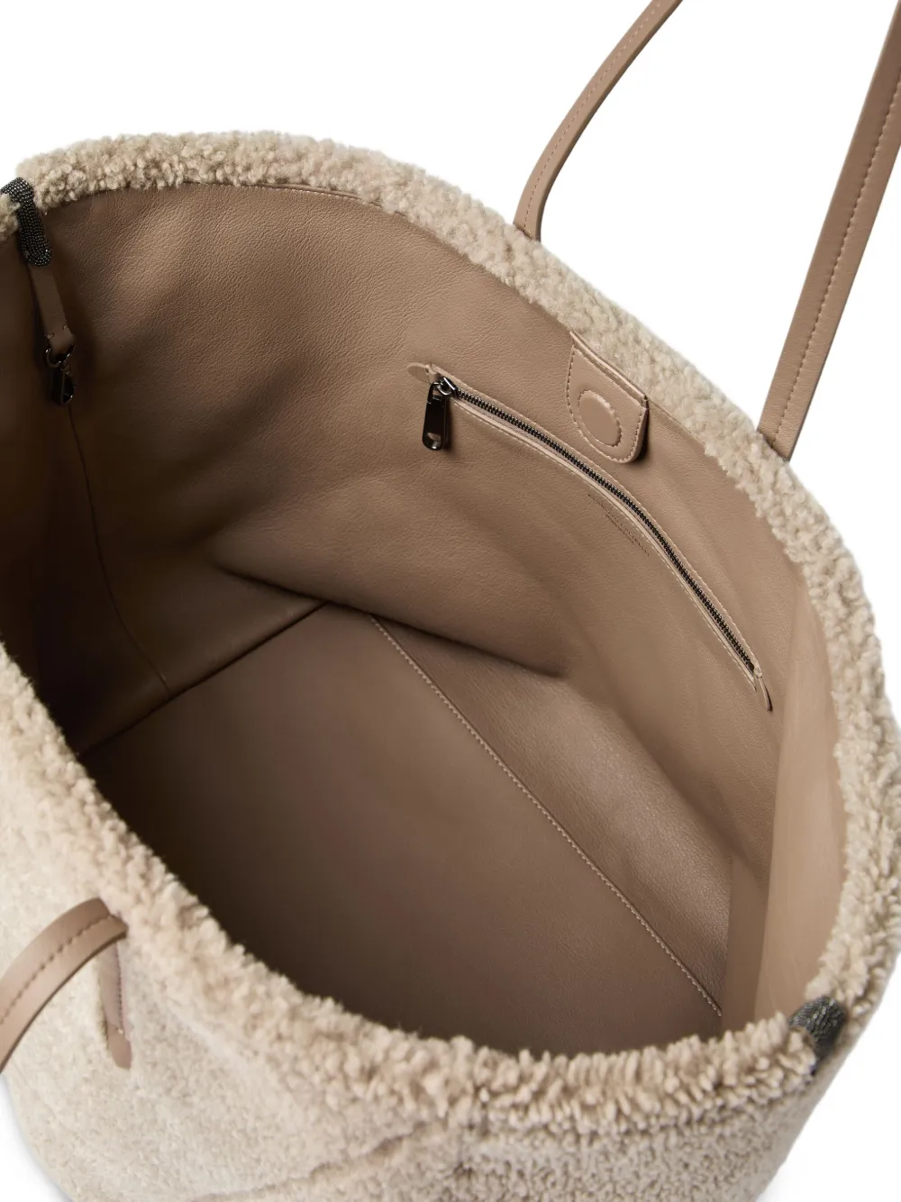 Brunello Cucinelli Lammy shopper Beige