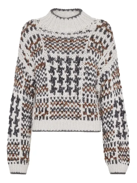 Brunello Cucinelli Pullover mit Pailletten