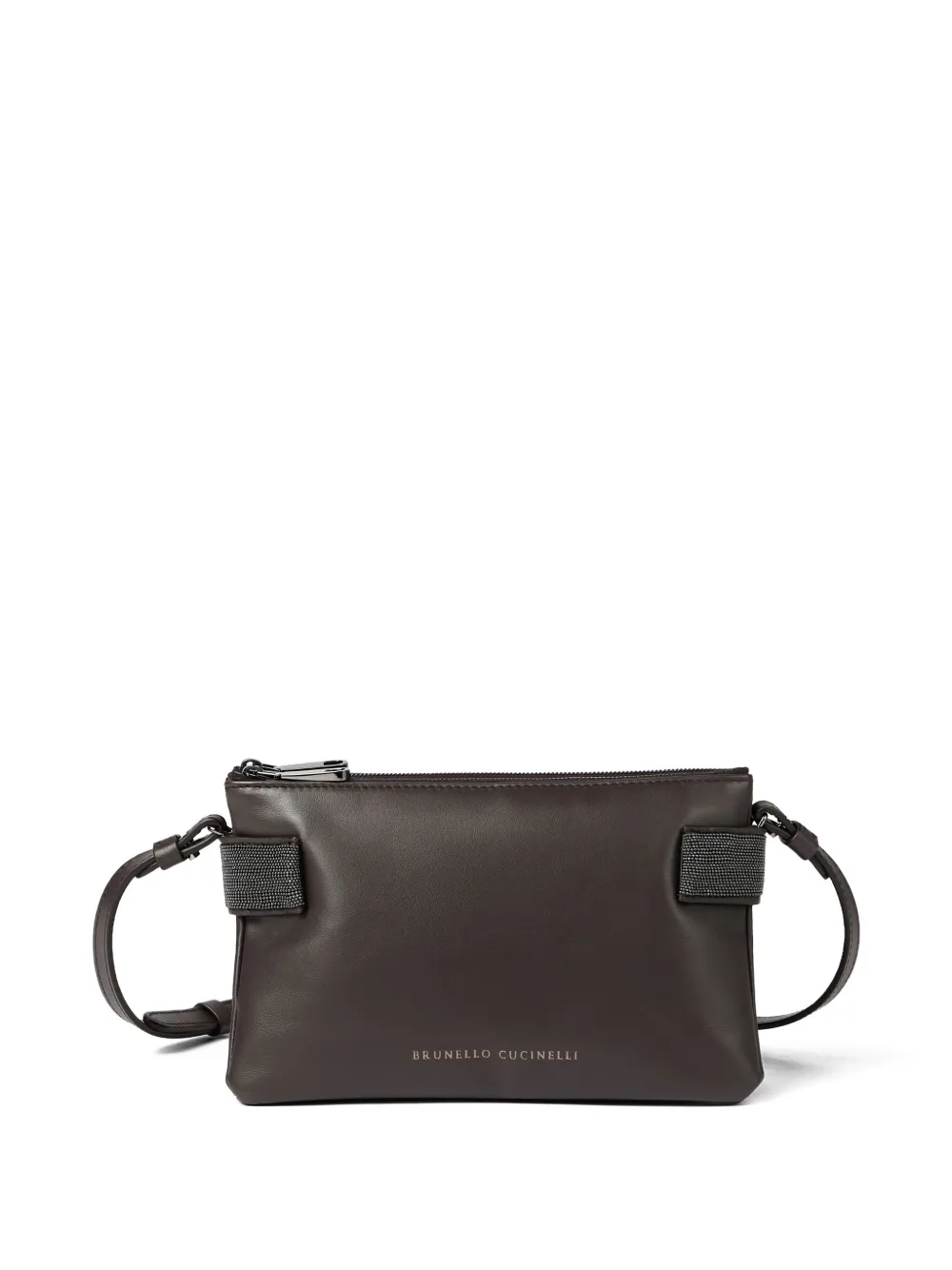 Brunello Cucinelli Mini Essence Cross Body Bag In Brown