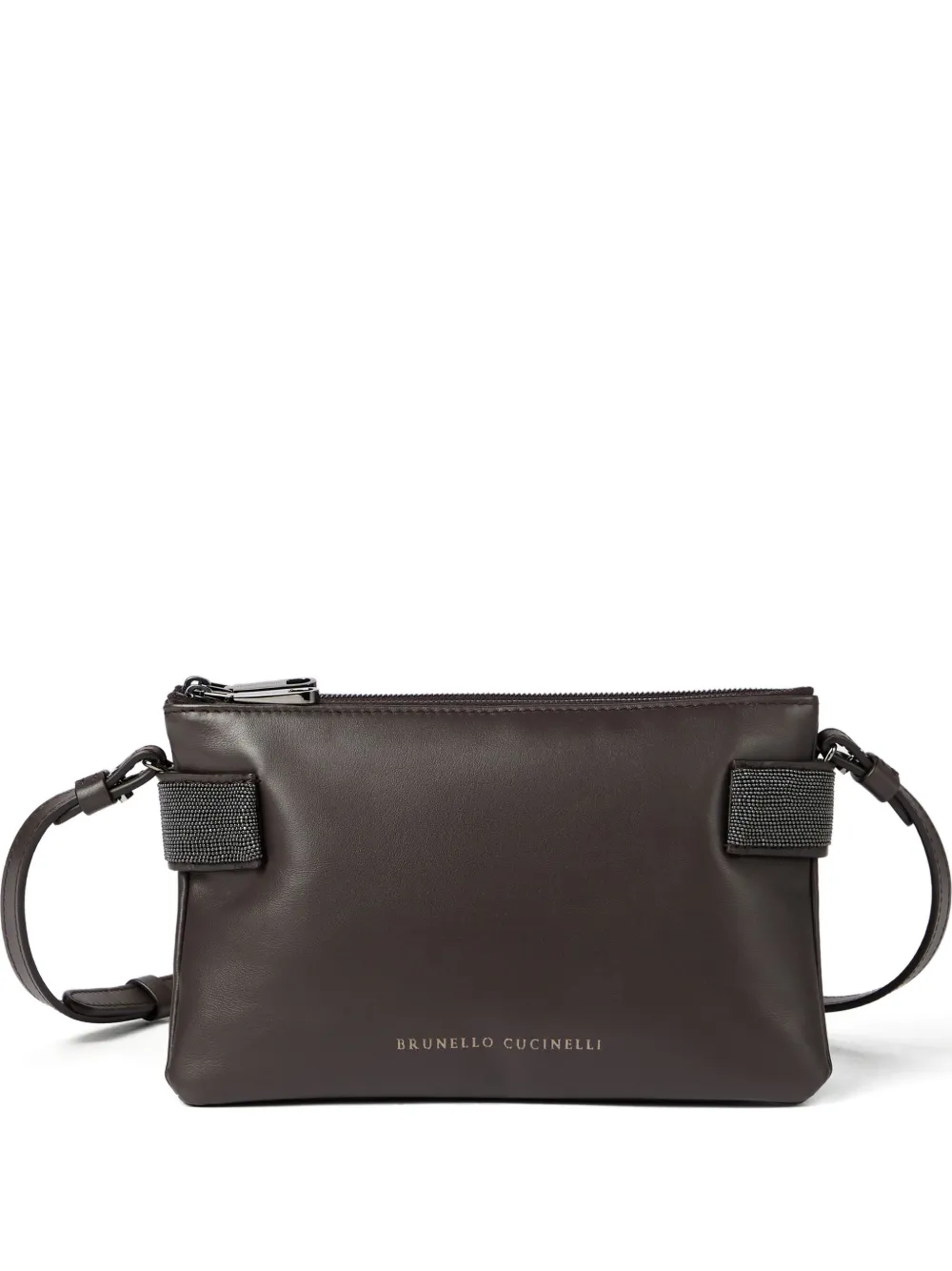 Brunello Cucinelli Mini Essence Cross Body Bag In Brown