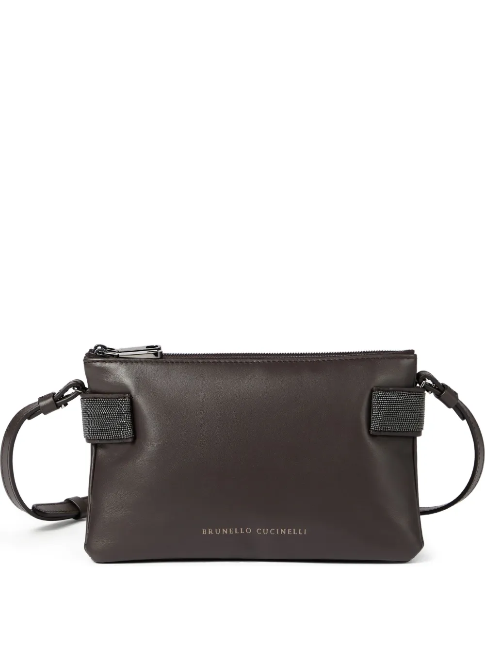 Brunello Cucinelli mini Essence cross body bag | Brown | Image 1