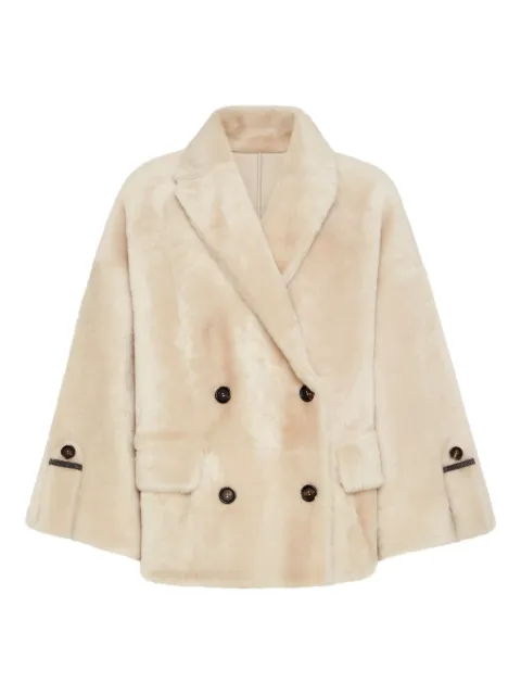 Brunello Cucinelli button fur jacket