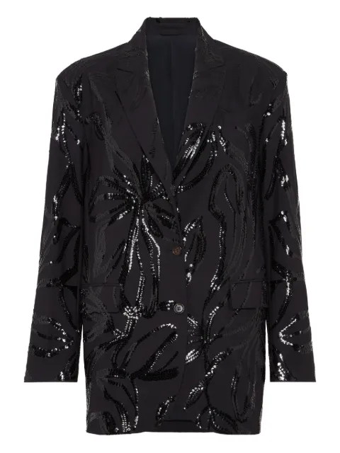 Brunello Cucinelli sequin floral blazer