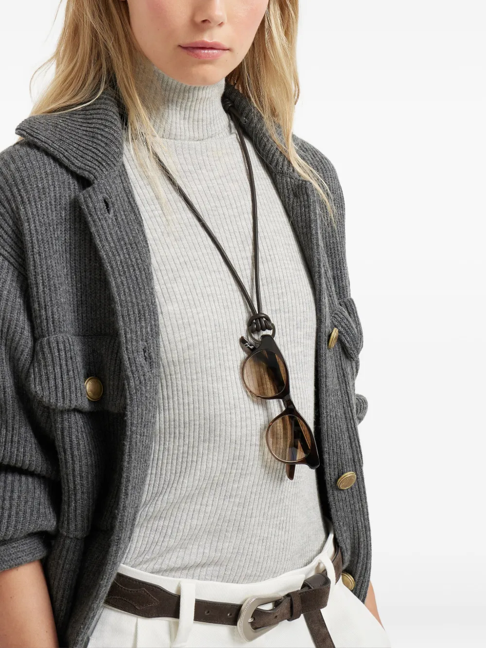 Brunello Cucinelli collar ajustable con soporte para lentes | Accesorios | Image 2