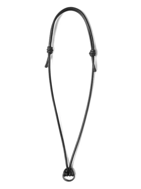 Brunello Cucinelli adjustable leather eyewear holder necklace