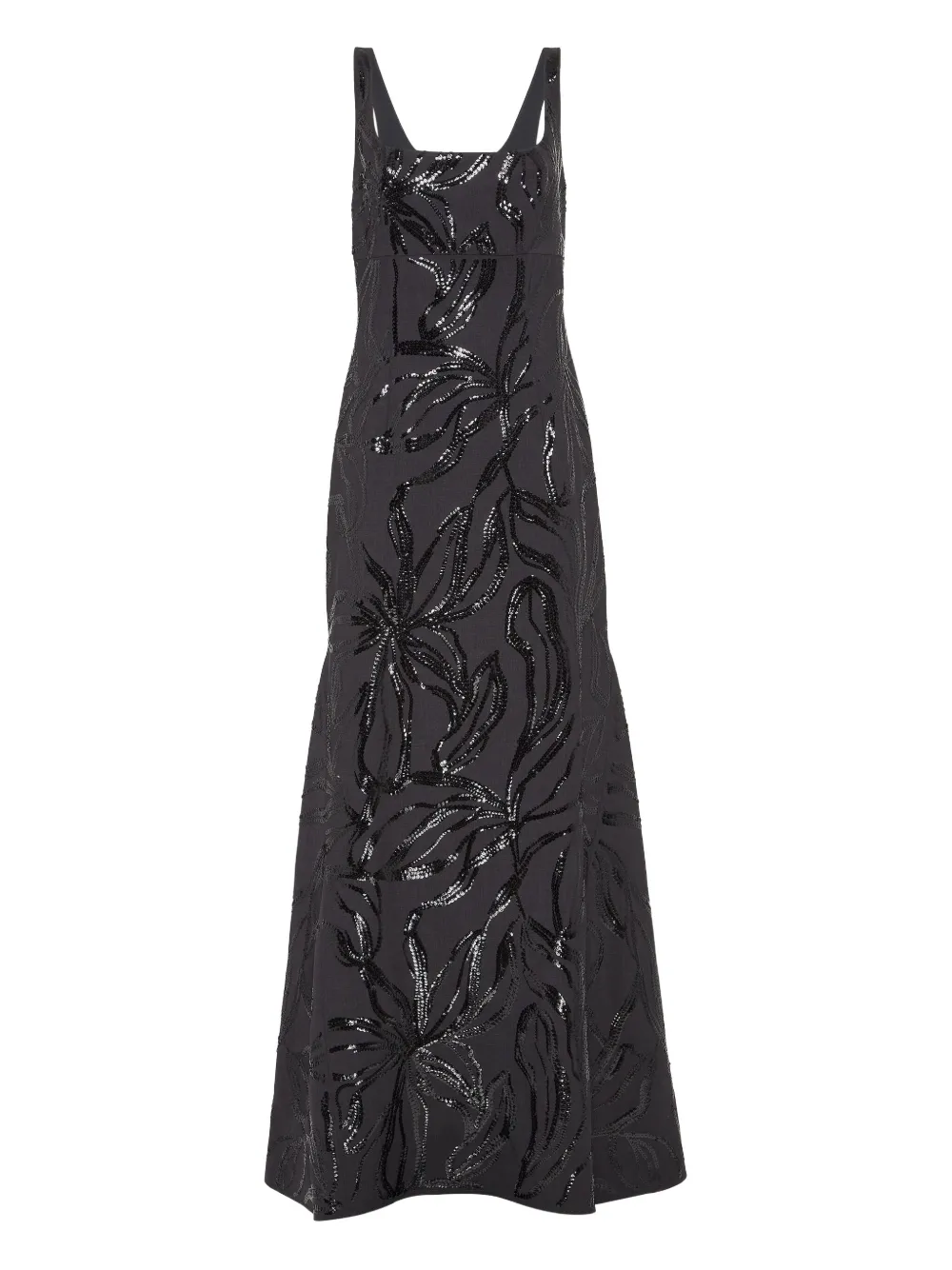 Brunello Cucinelli floral-sequin dress | Grey | Image 1