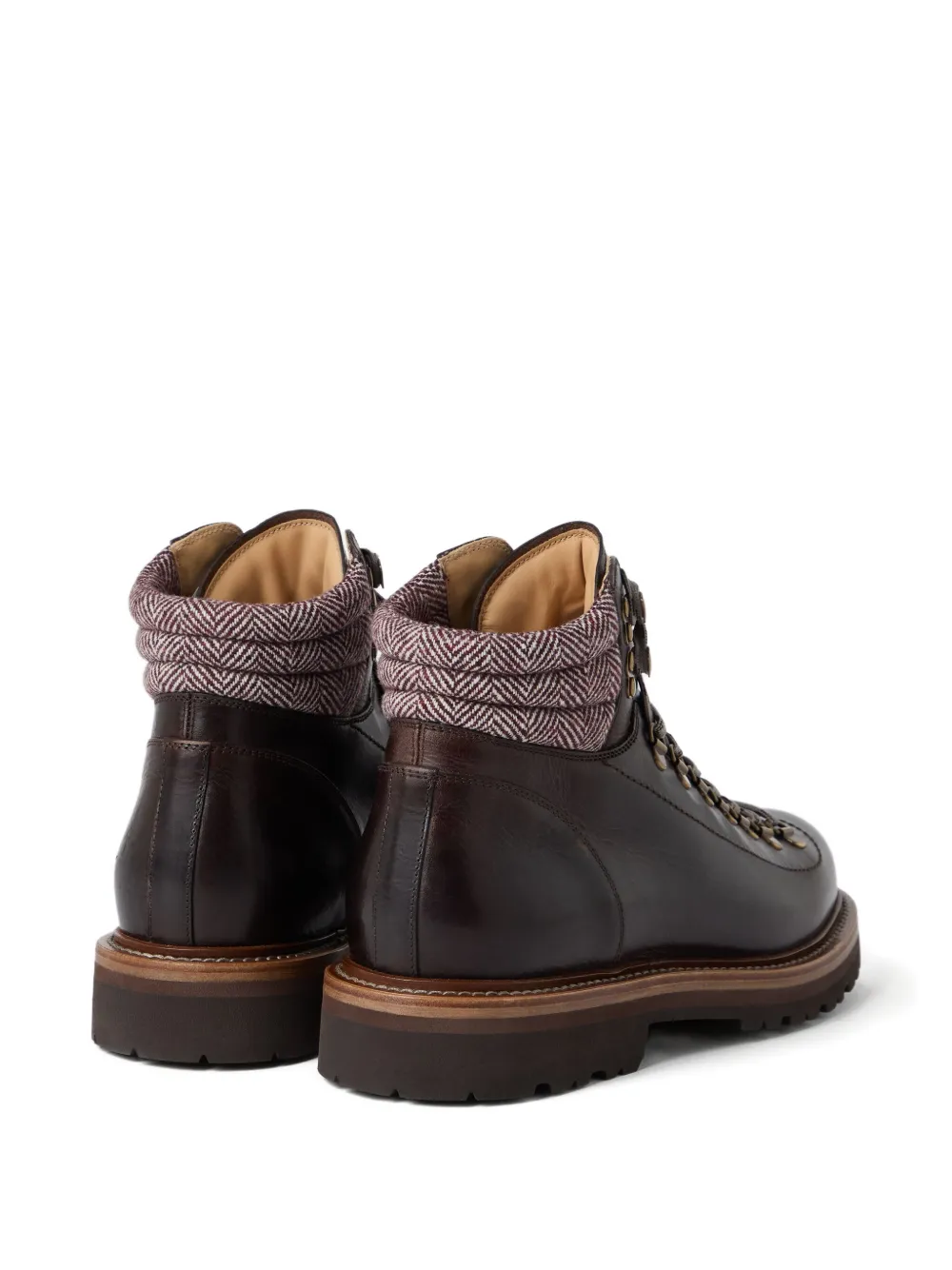 Brunello Cucinelli lace-up hiking boots Bruin