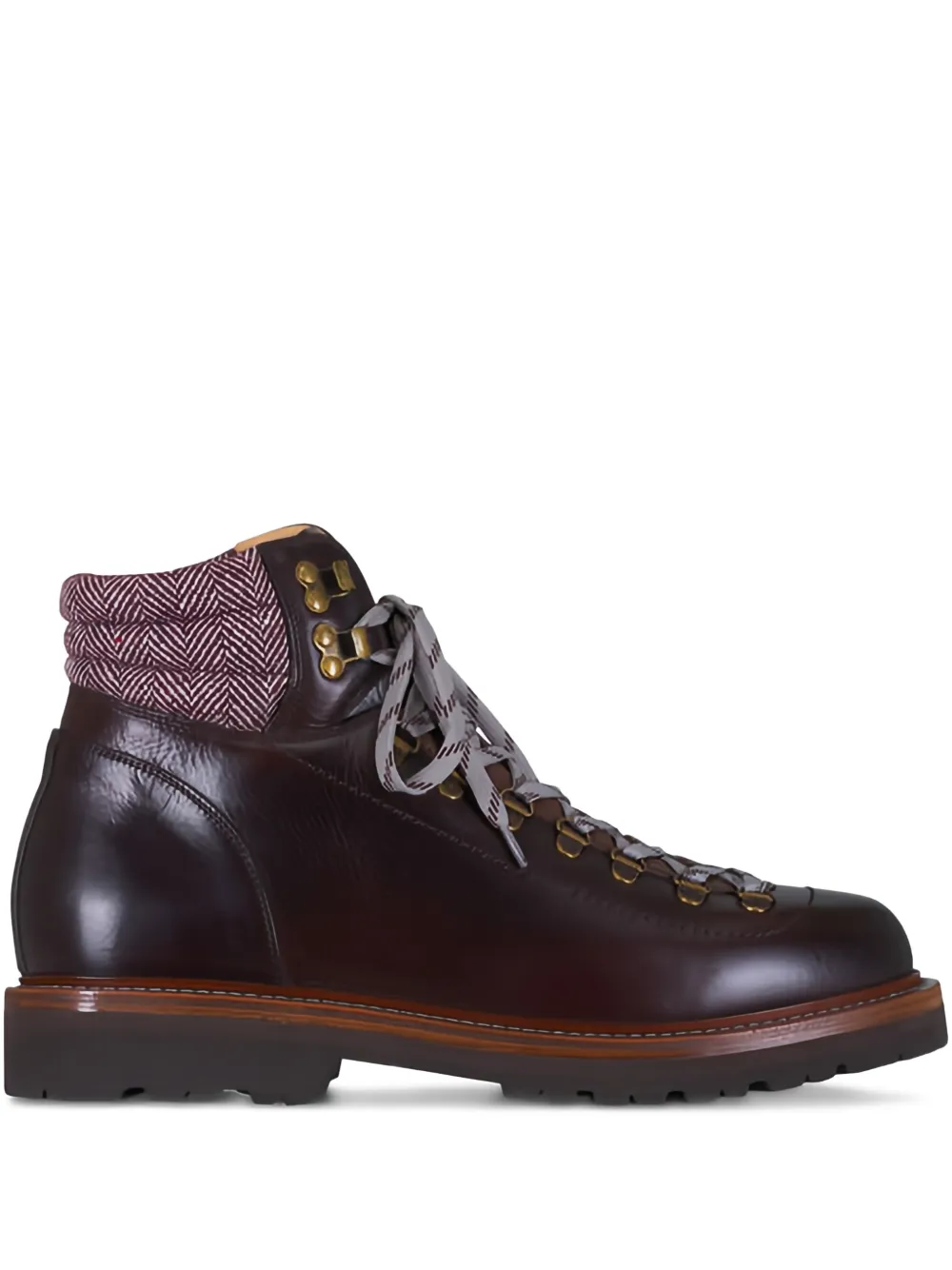 Brunello Cucinelli lace-up hiking boots | Brown | Image 1