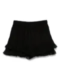 PNK pleated cotton shorts - Black