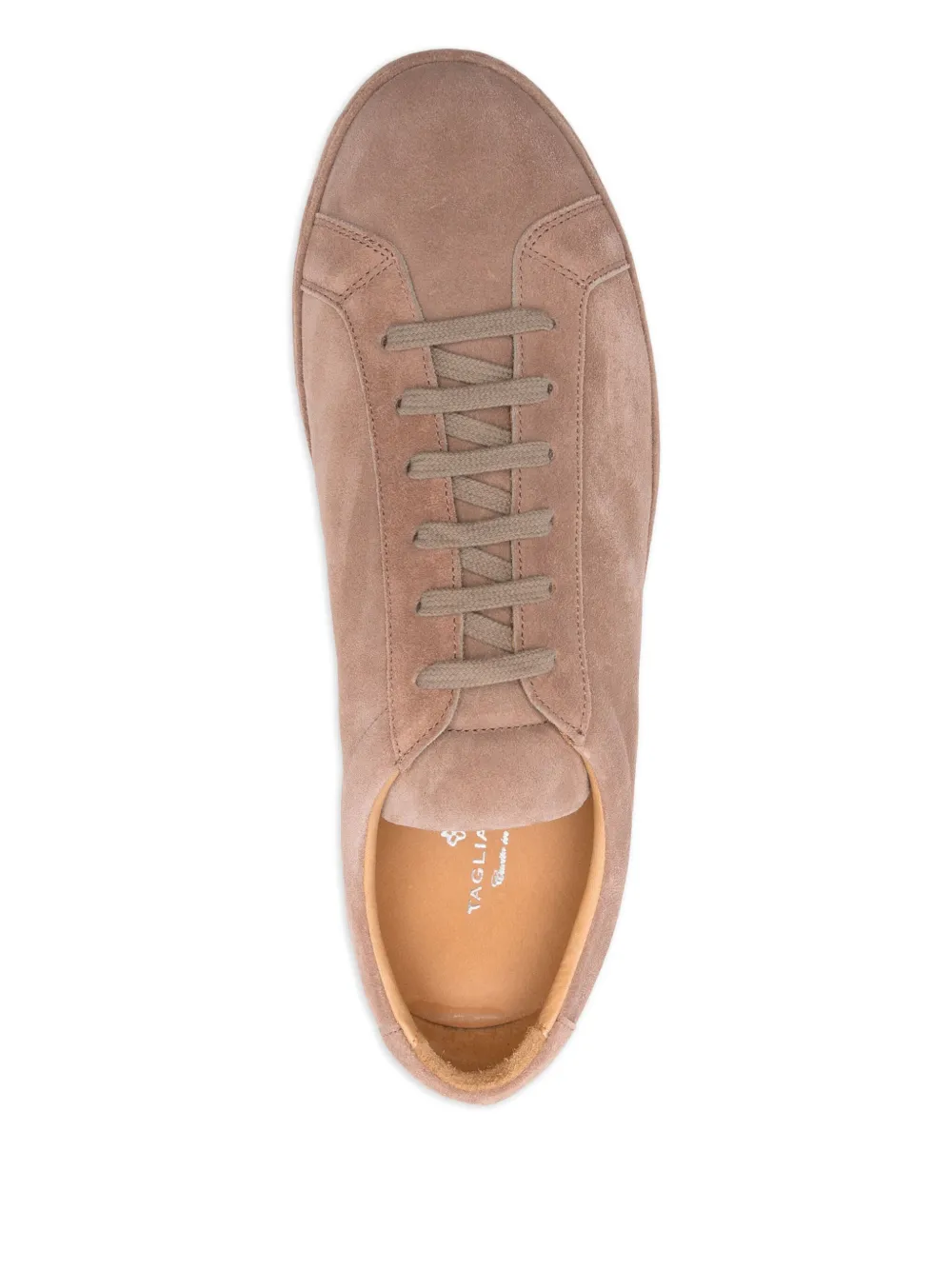 Tagliatore suede lace-up sneakers Brown