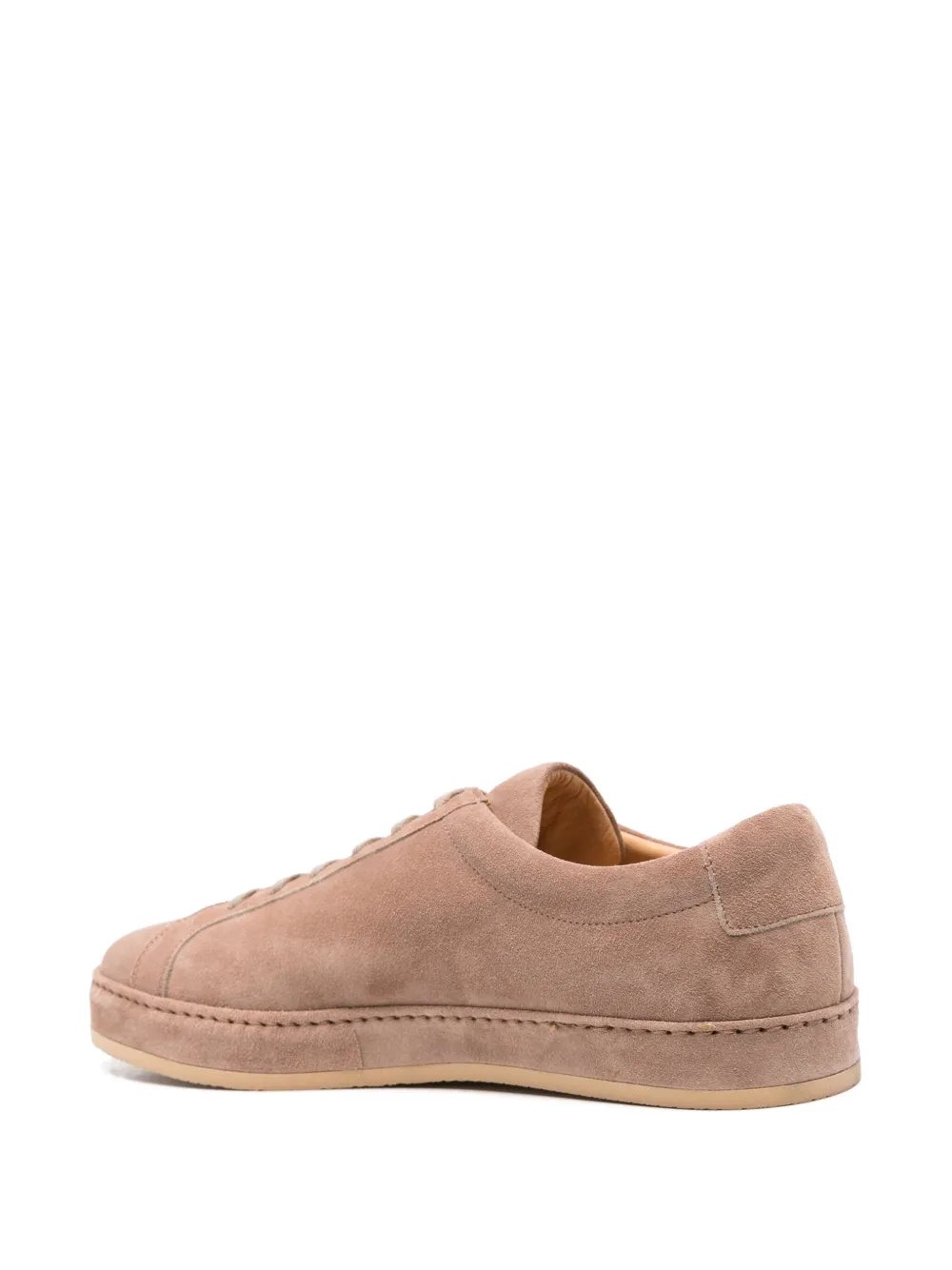 Tagliatore suede lace-up sneakers Brown