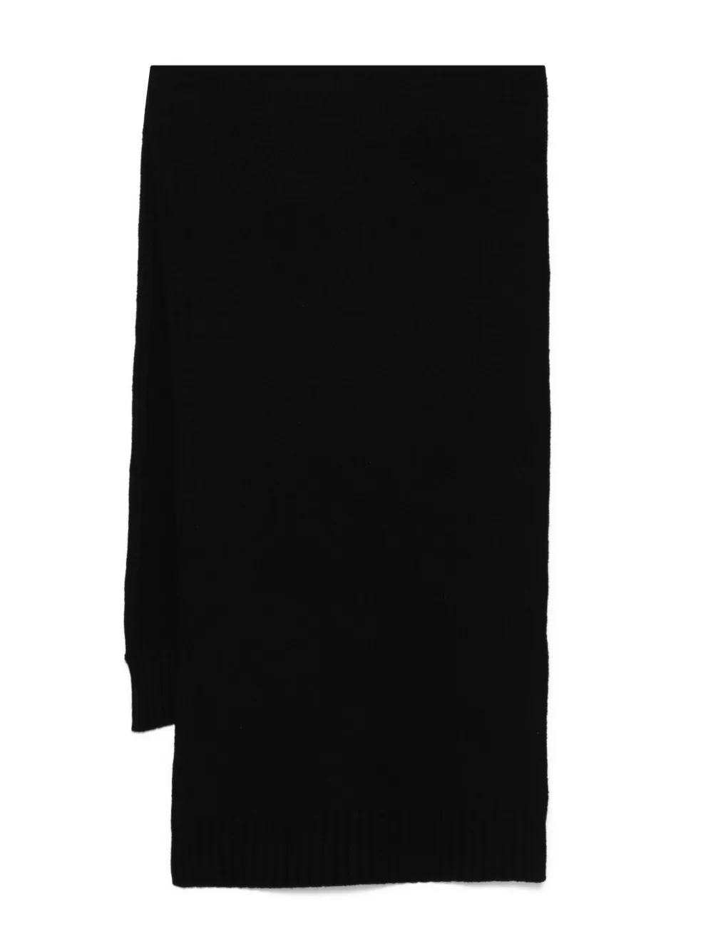Jil Sander wool scarf Zwart