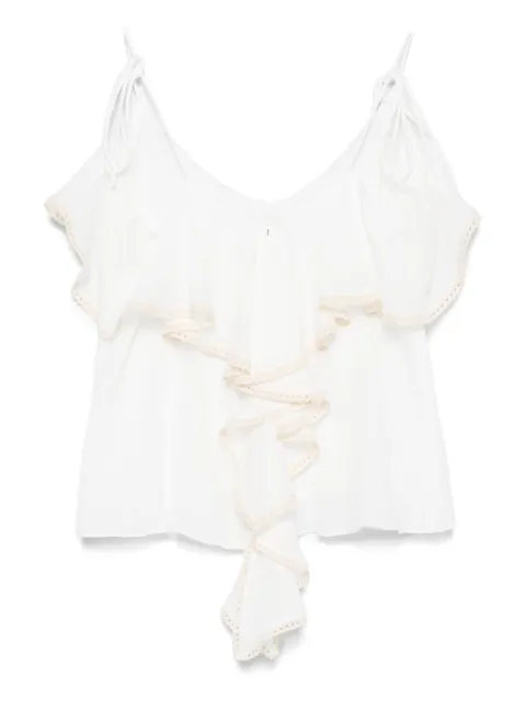 PNK lace-detail cotton top