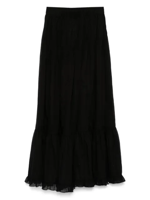 PNK cotton pleated maxi skirt