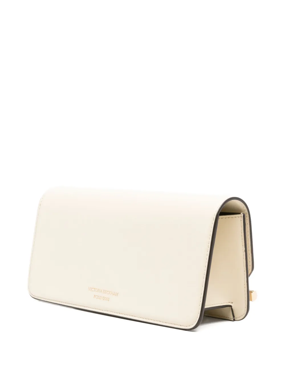 Victoria Beckham 202 leren clutch Beige