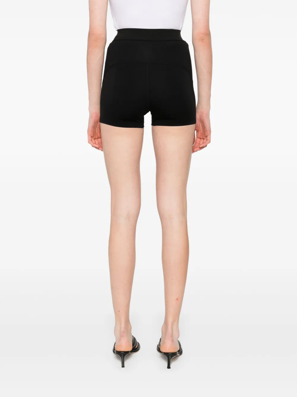 WARDROBE.NYC High waist shorts Zwart