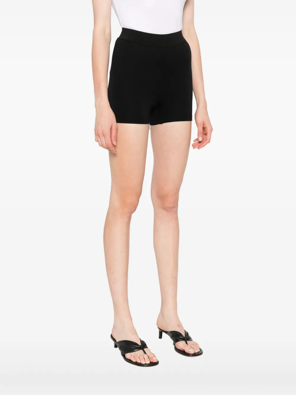WARDROBE.NYC High waist shorts Zwart
