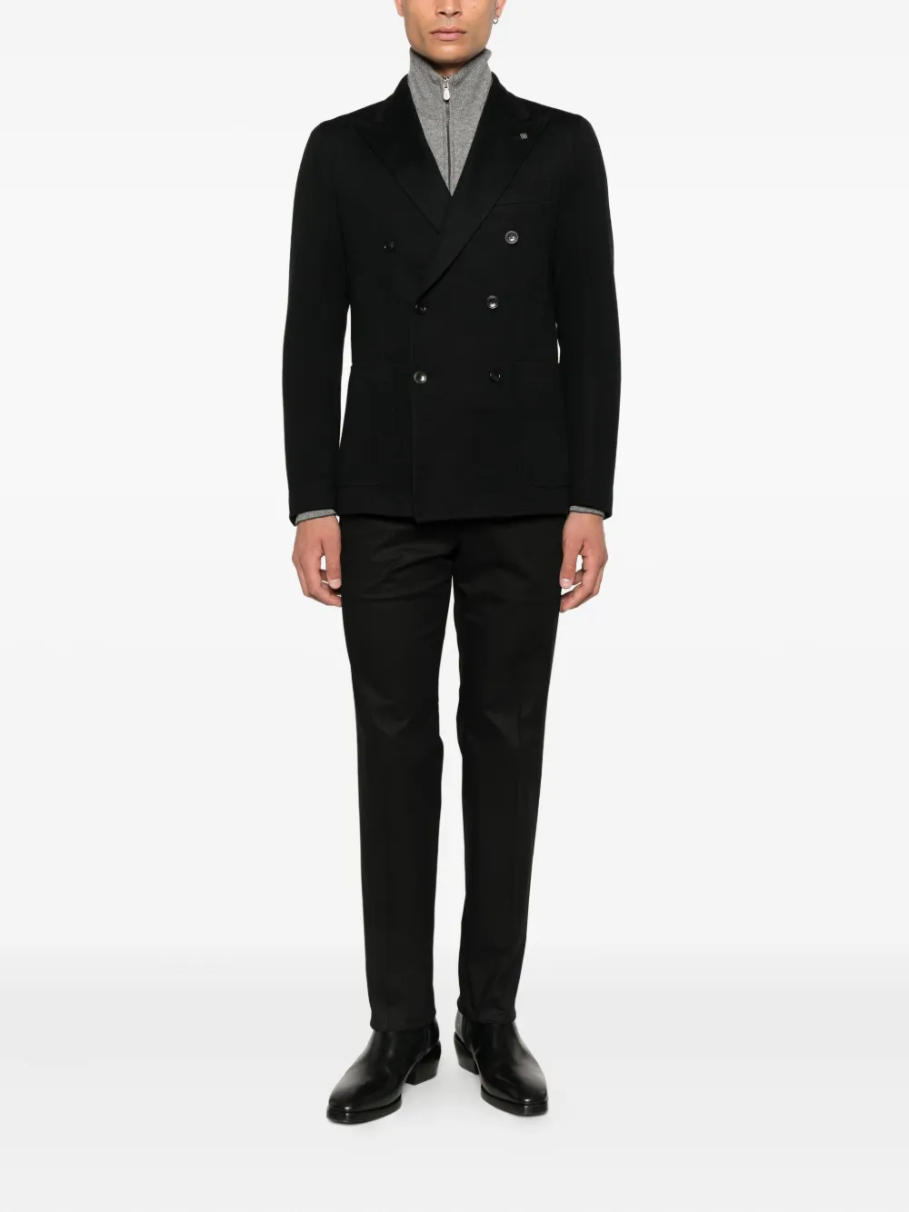 Zegna concealed-fastening trousers - Zwart
