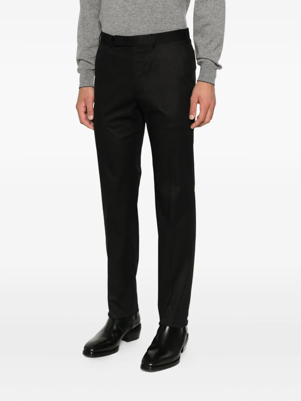 Zegna Broek met verborgen sluiting Zwart