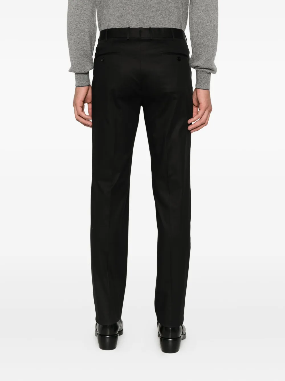 Zegna Broek met verborgen sluiting Zwart