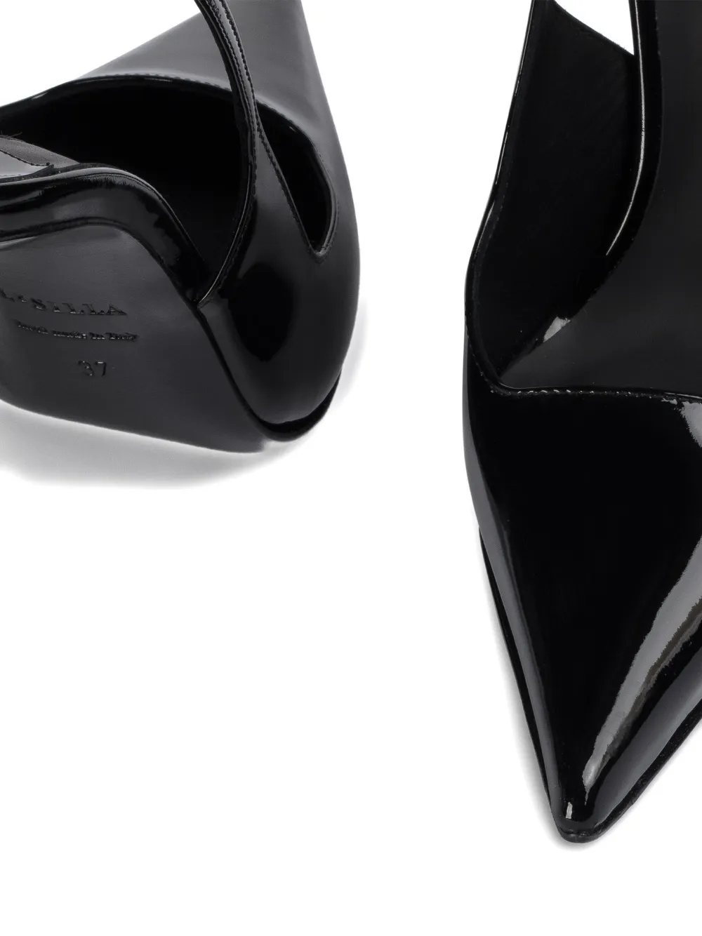 Le Silla 120mm Amelia slingback pumps 001 NERO