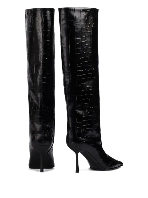 ロングブーツ LE SILLA Black leather Bella boots (4276C080BXPPGLO 001) Le Silla Black Leather Bella Boots | italist