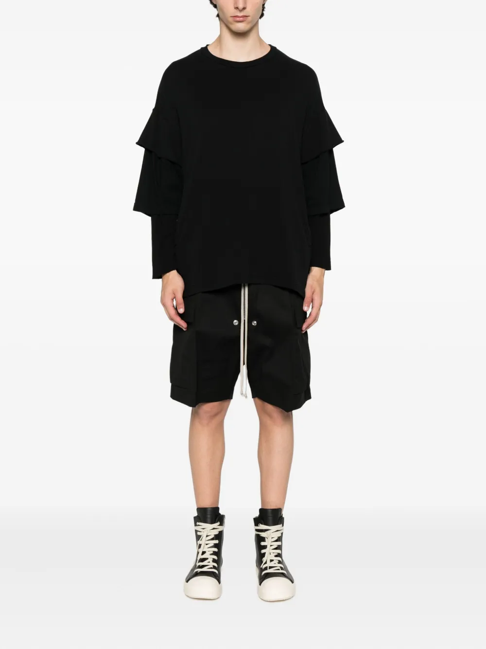 Undercover Gelaagd T-shirt Zwart