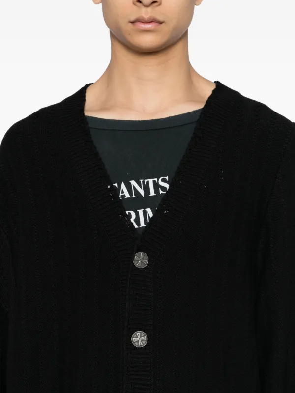 Enfants Riches Déprimés アシンメトリー カーディガン | ブラック