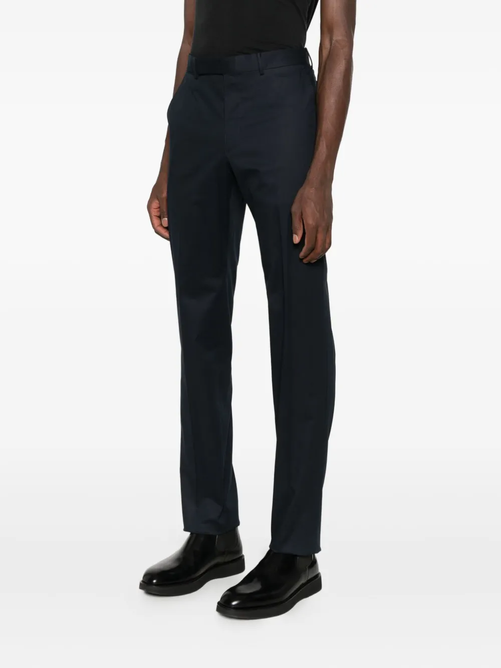 Zegna Pantalon met verborgen sluiting Blauw