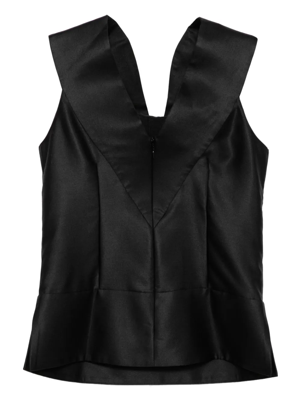 Brandon Maxwell Bowie top - Zwart