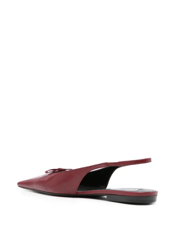 Victoria Beckham Slingback pointed-toe Pumps | Red | FARFETCH