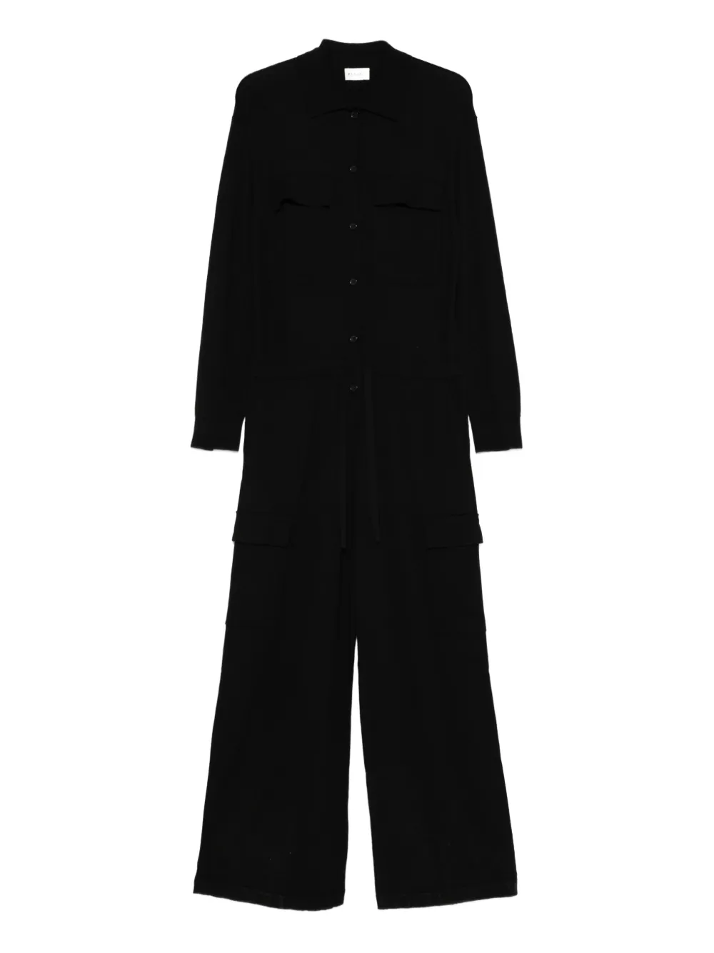 P.A.R.O.S.H. pocket-detailed buttoned jumpsuit | Black | Image 1