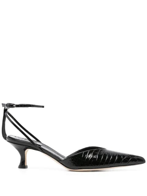 A.W.A.K.E. Mode 55mm Dina crocodile-effect pumps