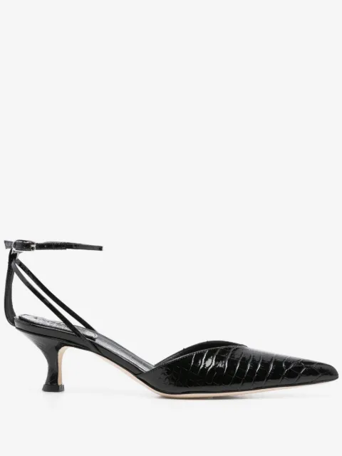 A.W.A.K.E. Mode 55mm Dina crocodile-effect pumps