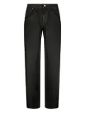Blumarine frayed-detailing jeans - Black