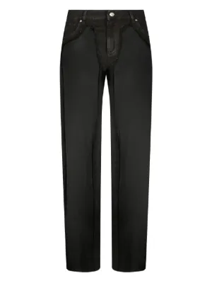 Dolce & Gabbana ドルチェ＆ガッバーナ レザーパンツ - FARFETCH