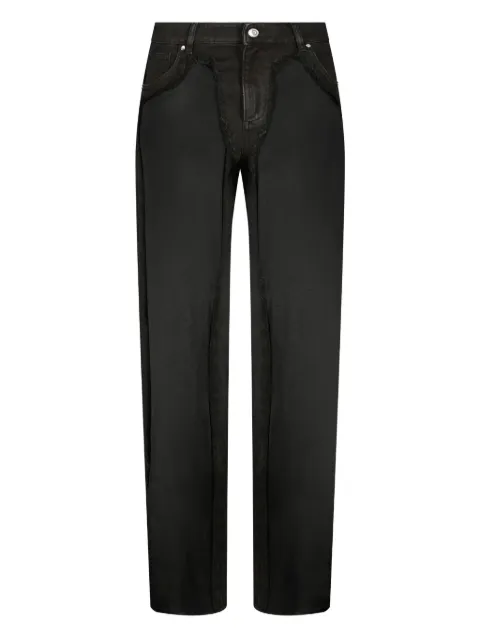 Blumarine frayed-detailing jeans