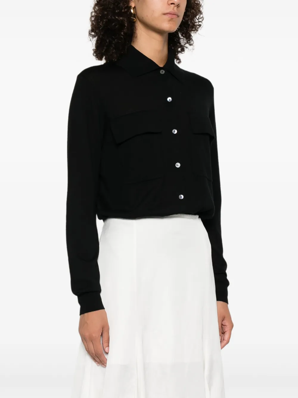 P.A.R.O.S.H. Button-up romper Zwart