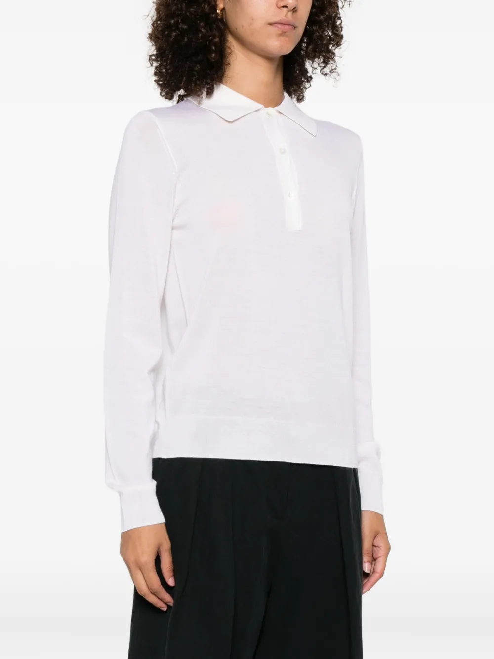 P.A.R.O.S.H. Polotop met lange mouwen Wit