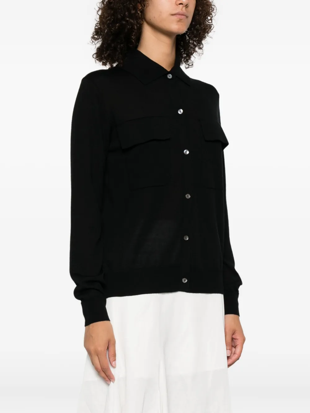 P.A.R.O.S.H. Vest met knopen Zwart