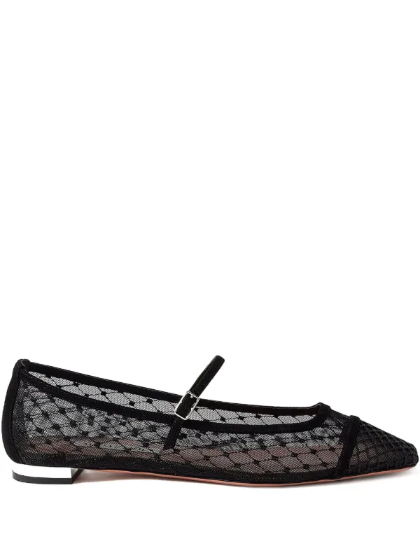 Aquazzura Juliette Ballet Flats in Black