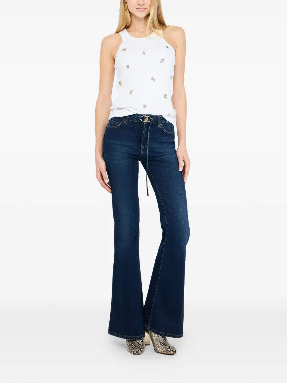 LIU JO belt-detail jeans | Schlagjeans | Image 2