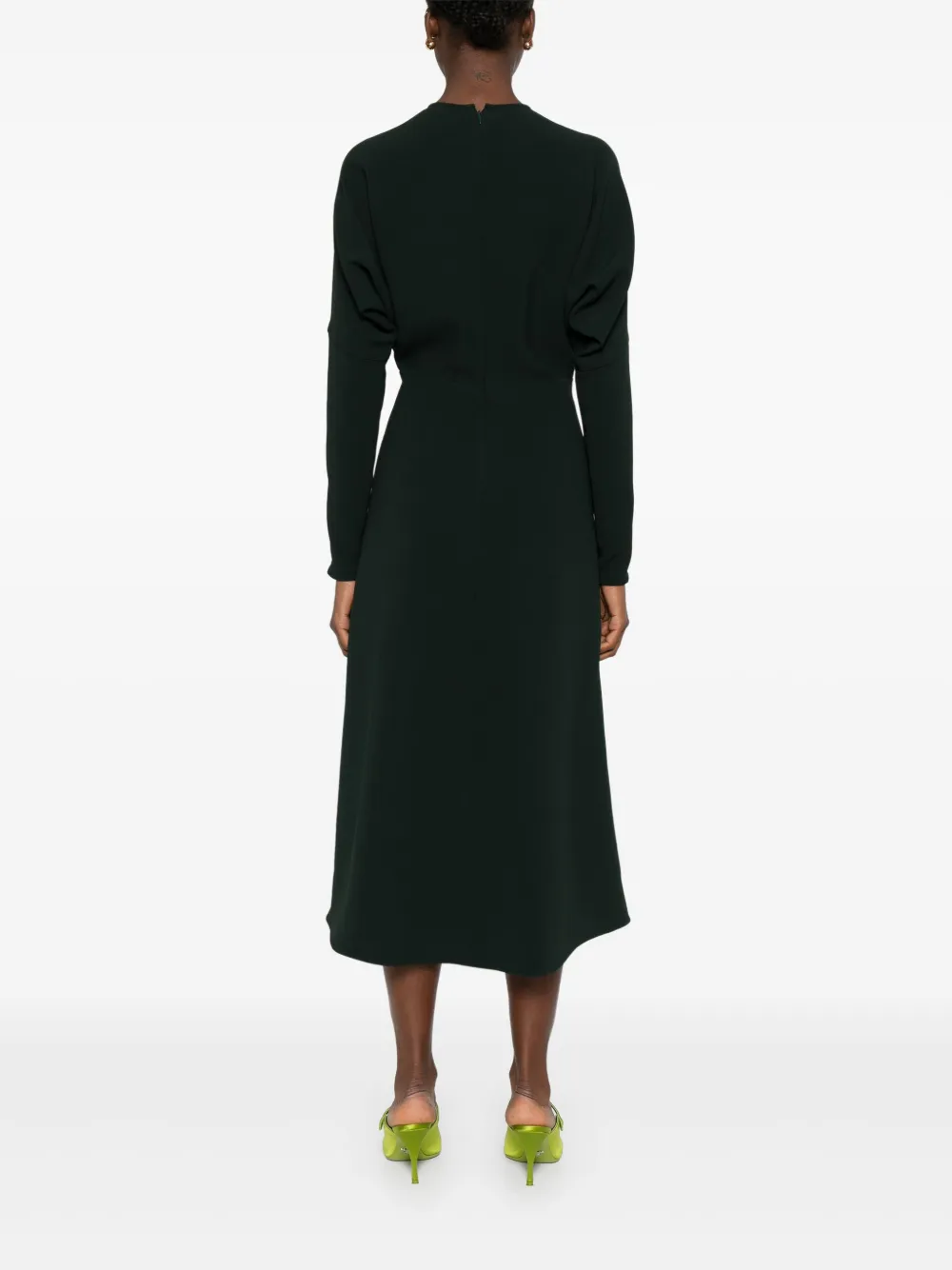 Victoria Beckham Jurk met lange mouwen Groen