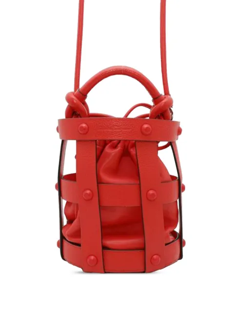 Ferragamo Pre-Owned bolsa bucket Leather Cage 2021-2024