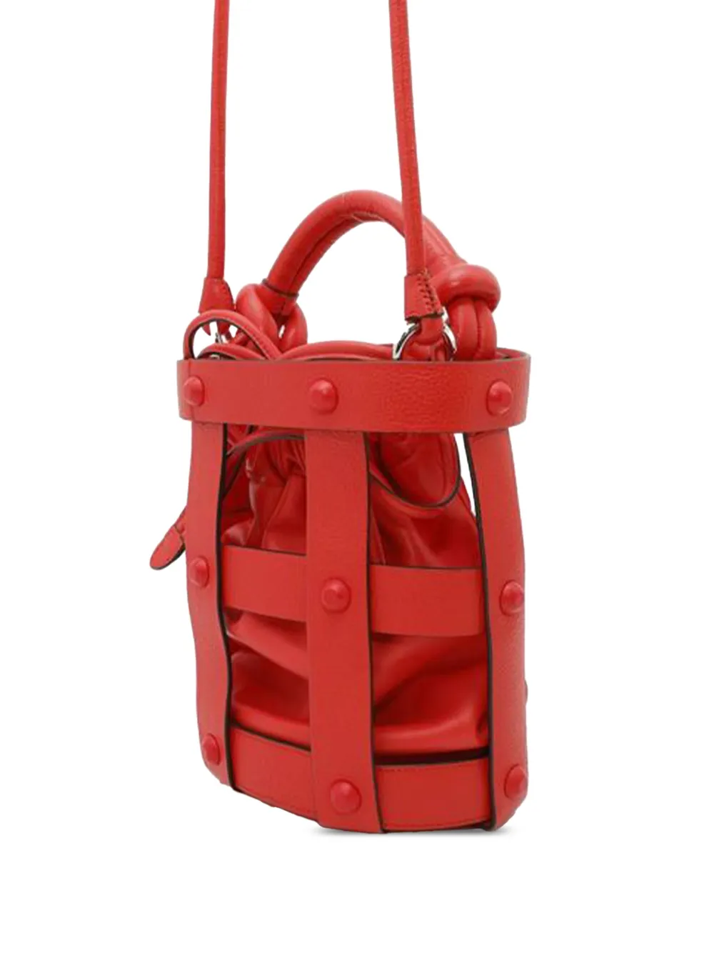 Pre-owned Ferragamo 2021-2024 Leather Cage Bucket Bag