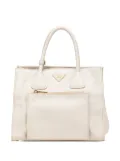 Prada Pre-Owned 2000-2024 Vitello Daino Front Pocket Tote satchel - White