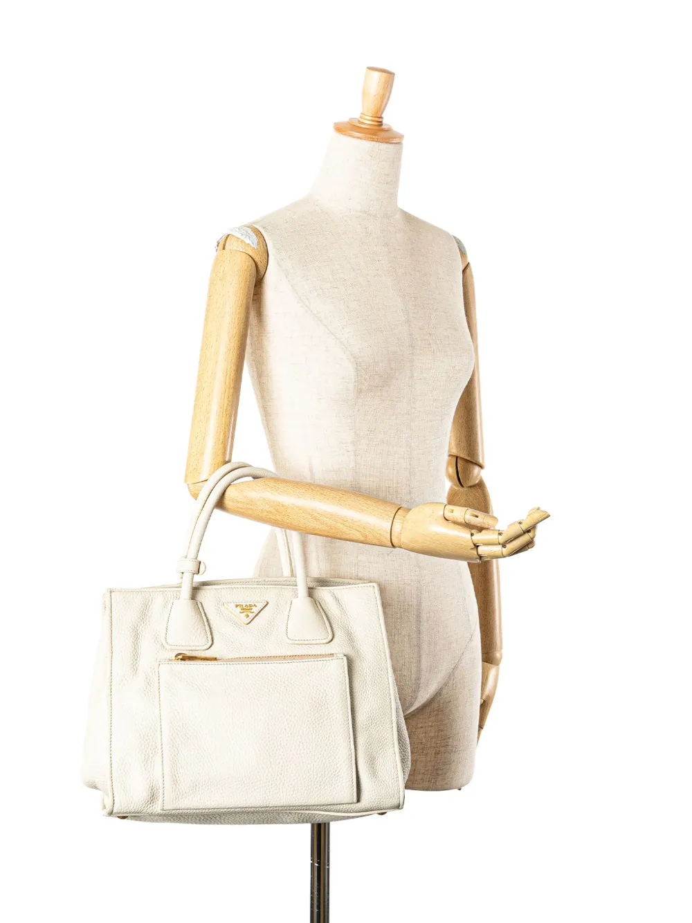 Prada Pre-Owned 2000-2024 Vitello Daino Front Pocket Tote satchel | Pre-Owned | Image 2
