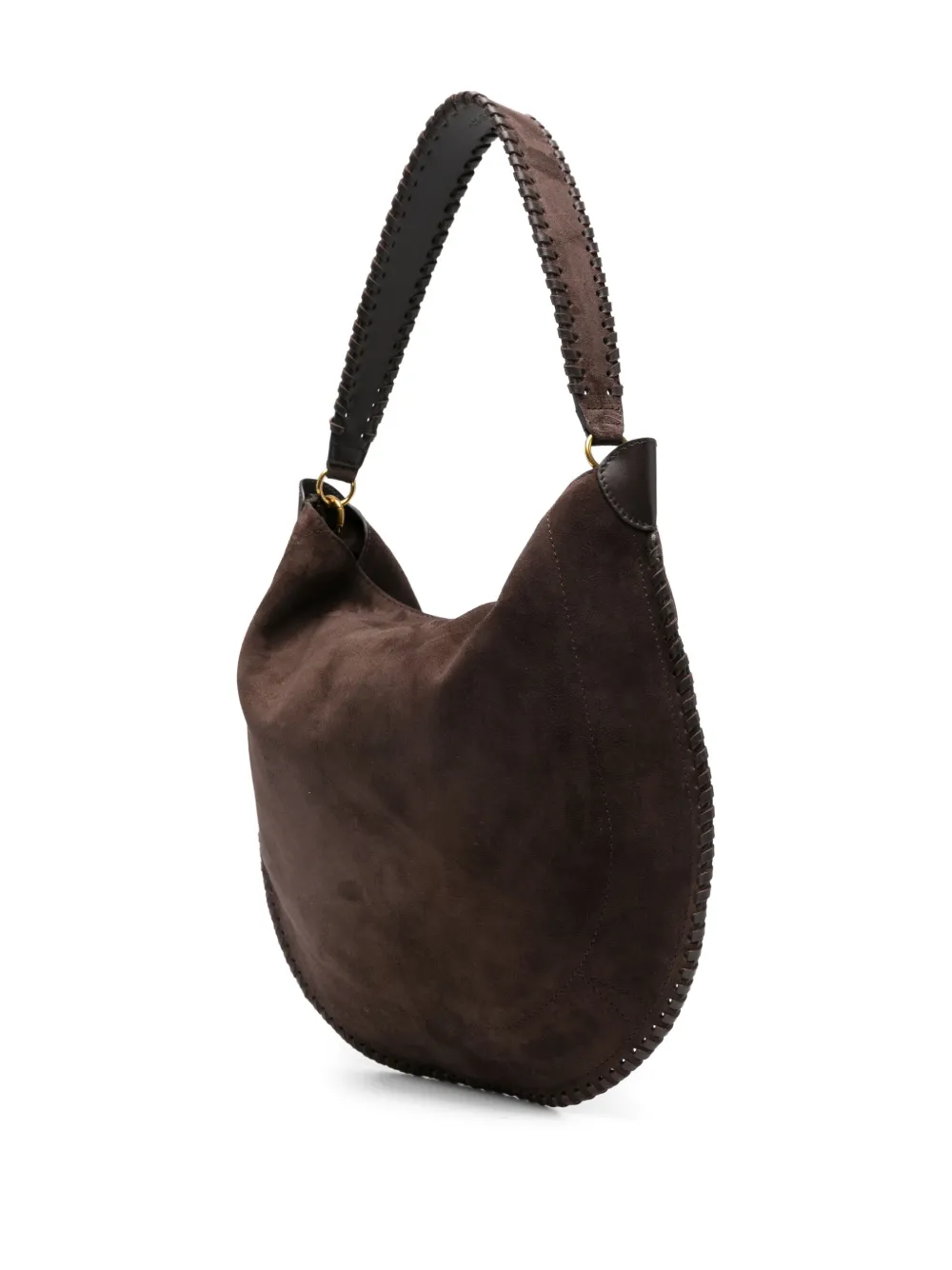 ISABEL MARANT Oskan suède schoudertas Bruin