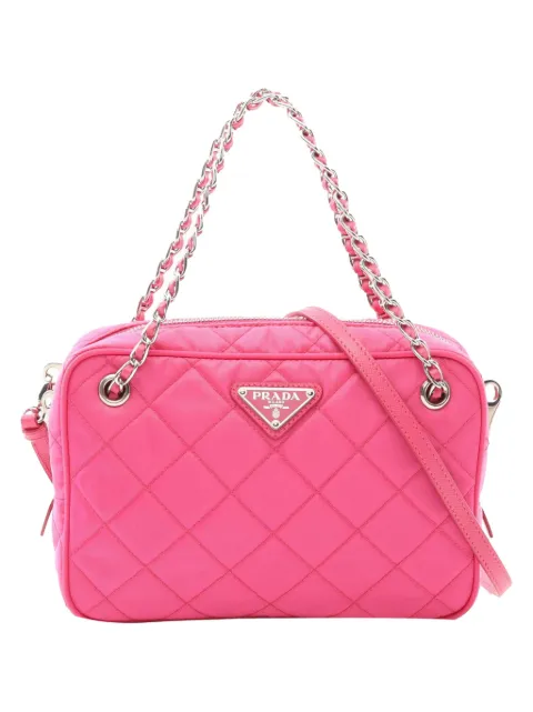 Prada Pre-Owned شنطة 'إيمبونتو تيسوتو كاميرا باغ' بحمالة كتف 2013-2025